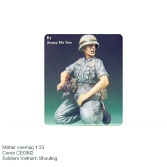 Militair voertuig 1:35 | Coree CE0062 | Soldiers Vietnam Shouting