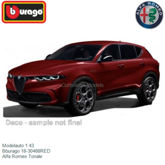 Modelauto 1:43 | Bburago 18-30468RED | Alfa Romeo Tonale