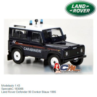 Modelauto 1:43 | SpecialsC 183066 | Land Rover Defender 90 Donker Blauw 1995