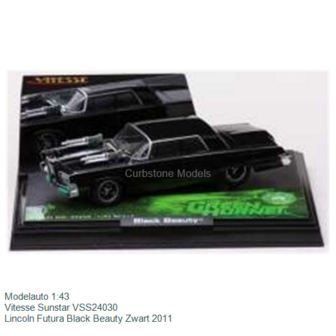 Modelauto 1:43 | Vitesse Sunstar VSS24030 | Lincoln Futura Black Beauty Zwart 2011