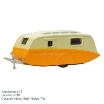 Accessoire 1:76 | Oxford CV001 | Caravan Yellow Geel / Beige / Wit