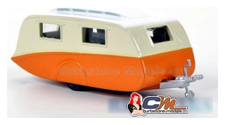 Accessoire 1:76 | Oxford 76CV001 | Caravan Orange Oranje / Beige / Wit