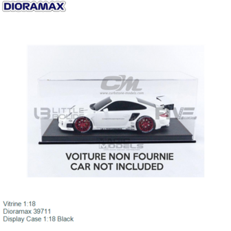 Vitrine 1:18 | Dioramax 39711 | Display Case 1:18 Black