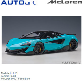 Modelauto 1:18 | Autoart 76083 | McLaren 600LT Fistral Blue