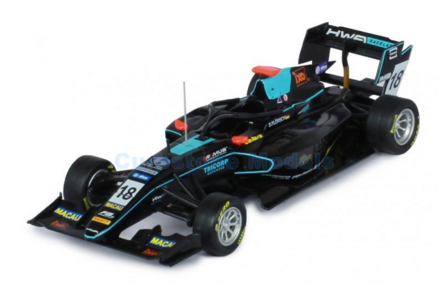 Modelauto 1:43 | IXO-Models GTM146LQ | Dallara F3 | HWA Racelab 2019 #18 - S.Fl&ouml;rsch