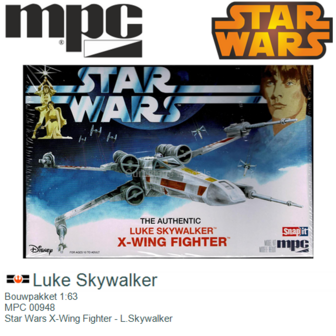 Bouwpakket 1:63 | MPC 00948 | Star Wars X-Wing Fighter - L.Skywalker