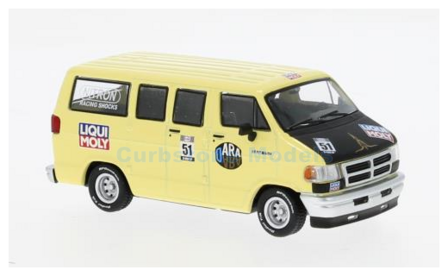 Modelauto 1:64 | Tarmac Works G-TL032-YL | Dodge Van Yellow