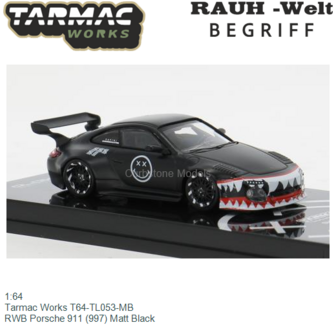 1:64 | Tarmac Works T64-TL053-MB | RWB Porsche 911 (997) Matt Black