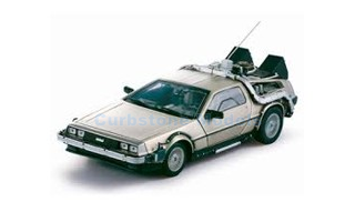 Modelauto 1:18 | Sunstar 2711 | DeLorean DMC 12 Aluminium 1987 - M.Fox - M.Mc Fly