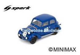 Modelauto 1:43 | Spark S9426 | Simca 8 | Victor Camerano 1938 #48 - V.Camerano  - R.Klempener&eacute;