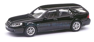 Modelauto 1:43 | Motorart S2E601021-99 | Saab 95 Wagon Zwart metallic 2006