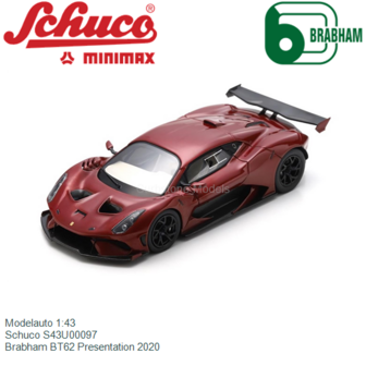 Modelauto 1:43 | Schuco S43U00097 | Brabham BT62 Presentation 2020