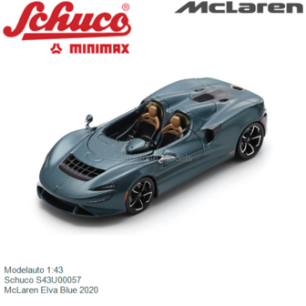 Modelauto 1:43 | Schuco S43U00057 | McLaren Elva Blue 2020