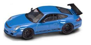 Modelauto 1:43 | YatMing 43204b | Porsche 997 GT3-RS Blauw 2007