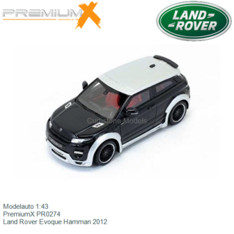 Modelauto 1:43 | PremiumX PR0274 | Land Rover Evoque Hamman 2012