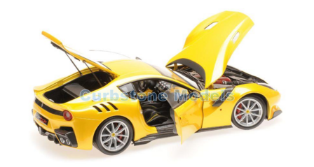 Modelauto 1:18 | BBR Models BBR182100 | Ferrari F12 TDF Geel metallic 2015