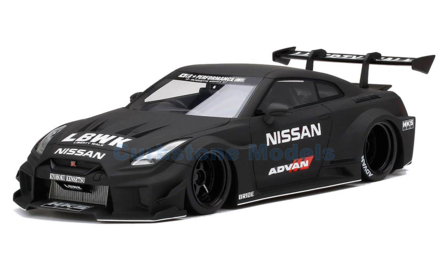 Modelauto 1:18 | Top Speed TS0356 | Nissan 35GT-RR LB-Silhouette Ver.2 LBWK Matt Black ADVAN 2021