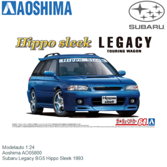 Modelauto 1:24 | Aoshima AO05800 | Subaru Legacy BG5 Hippo Sleek 1993