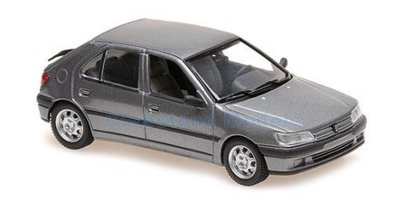 Modelauto 1:43 | Minichamps 940112571 | Peugeot 306 4-doors Zilver 1995