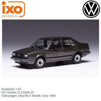 Modelauto 1:43 | IXO-Models CLC500N.22 | Volkswagen Jetta Mk.II Metallic Grey 1984