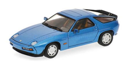 Modelauto 1:87 | Minichamps 870064320 | Porsche 928 S blue metallic 1979