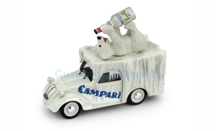 Modelauto 1:43 | Brumm BRU0R450 | Fiat 500 Furgoncino Campari 1950