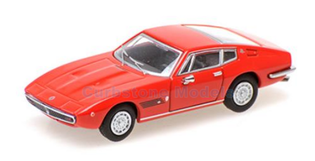 Modelauto 1:87 | Minichamps 870123020 | Maserati Ghibli Coupe Rood 1969