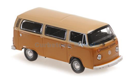 Modelauto 1:43 | Minichamps 940053001 | Volkswagen t2 bus Beige / Bruin 1972