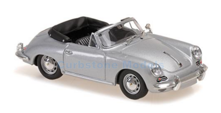 Modelauto 1:43 | Minichamps 940062330 | Porsche 356 C Cabrio Zilver 1965