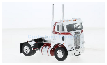 Vrachtwagen 1:43 | IXO-Models TR128.22 | Freightliner COE White and Red 1976