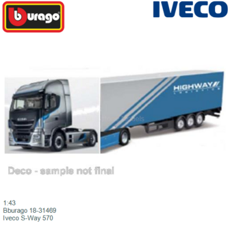 1:43 | Bburago 18-31469 | Iveco S-Way 570