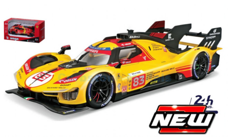 Modelauto 1:43 | Bburago 18-36322-24#83 | Ferrari 499P Hypercar | AF-Corse 2024 #83 - H.Ye - R.Kubica - R.Shwartzman