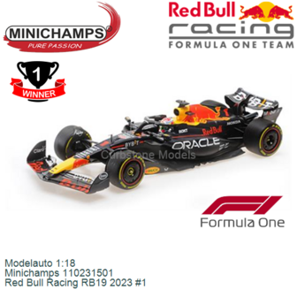 Modelauto 1:18 | Minichamps 110231501 | Red Bull Racing RB19 2023 #1