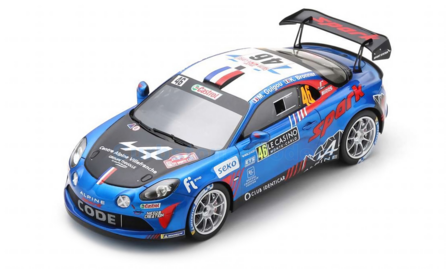 Modelauto 1:18 | Spark 18S710 | Alpine A110 Rally 2022 #46 - E.Guigou - K.Bronner 