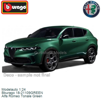 Modelauto 1:24 | Bburago 18-21109GREEN | Alfa Romeo Tonale Green