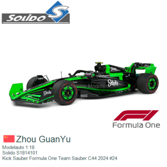 Modelauto 1:18 | Solido S1814101 | Kick Sauber Formula One Team Sauber C44 2024 #24