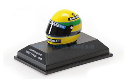 Helm 1:8 | Minichamps 540308512 | Bell Helmet | Lotus John Player Special 1985 #12 - A.Senna