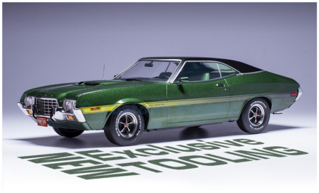 Modelauto 1:18 | IXO-Models 18CMC185.22 | Ford Gran Torino Sport Dark Green 1972