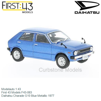 Modelauto 1:43 | First 43 Models F43-083 | Daihatsu Charade G10 Blue Metallic 1977