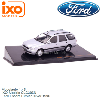 Modelauto 1:43 | IXO-Models CLC396N | Ford Escort Turnier Silver 1996