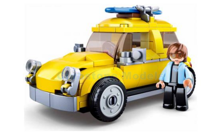 Bouwpakket  | Sluban M38-B0706A | Model Bricks Volksauto Yellow