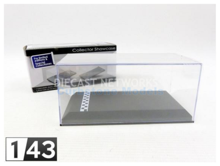 Modelauto 1:43 | Dioramax 99943002 | Display Case Finish Line Black