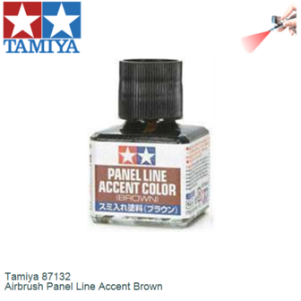  | Tamiya 87132 | Airbrush Panel Line Accent Brown