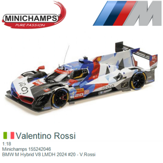 1:18 | Minichamps 155242046 | BMW M Hybrid V8 LMDH 2024 #20 - V.Rossi