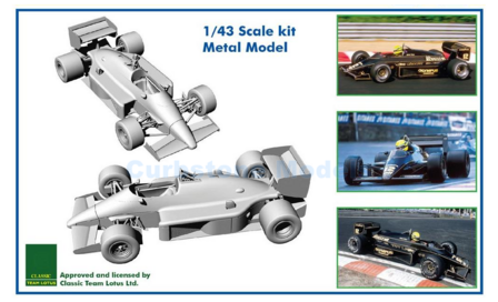 Bouwpakket 1:43 | Tameo TMK442 | Lotus Renault 97T 1985 - A.Senna - E.de Angelis