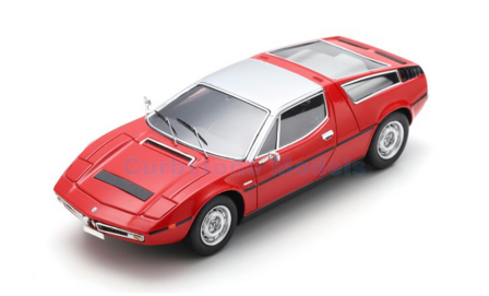 Modelauto 1:43 | Schuco 43U00055 | Maserati Bora Red 1971