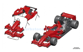 Bouwpakket 1:43 | Tameo TMK374 | Scuderia Ferrari F2007 2007 - F.Massa - K.Raikkonen