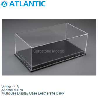 Vitrine 1:18 | Atlantic 10073 | Mulhouse Display Case Leatherette Black