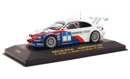 Modelauto 1:43 | IXO-Models GTM033 | BMW M3 GTR 2005 #1 - H.Stuck - J.M&uuml;ller - D.M&uuml;ller - P.Lamy