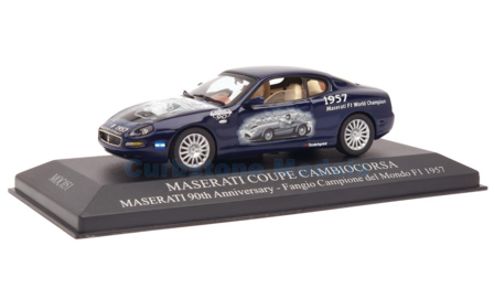 Modelauto 1:43 | IXO-Models MOC051 | Maserati Cambiocorsa Coupe Blauw 2002